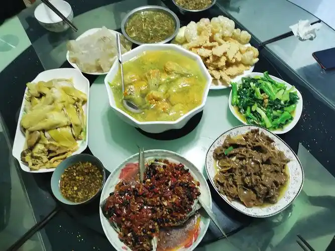 家里人一起做的饭