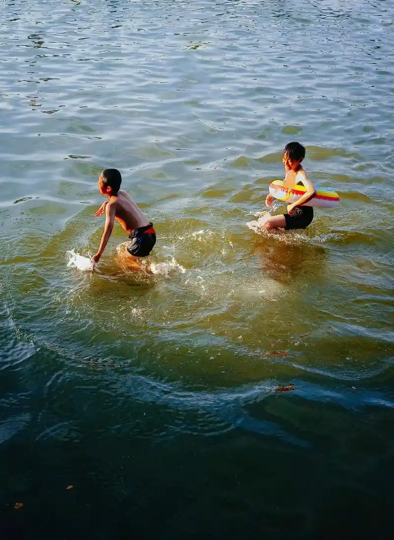 武汉的夏,是从东湖的一场跳水开始的.在我看来,江河湖海都有自 - 抖音