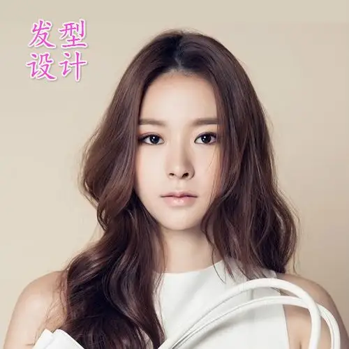 发型设计女发型 圆脸 中长卷发
