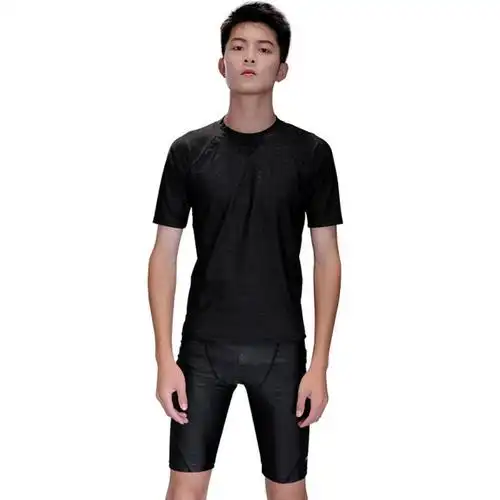 佑游泳裤男五分速干泡温泉大码泳衣男士游泳套装泳镜装备视频