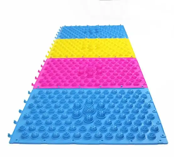 指压板脚底按摩垫tpe趾压板脚垫韩国超痛跑男足底按摩垫垫子.