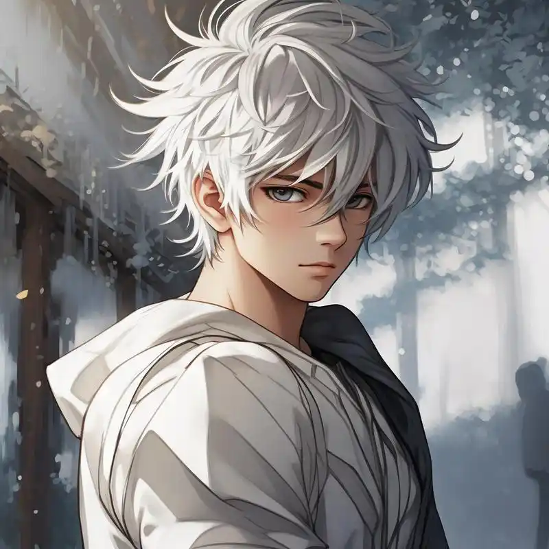 96白发动漫男神头像99 探索二次元的世界,发现这些超酷的白发动漫