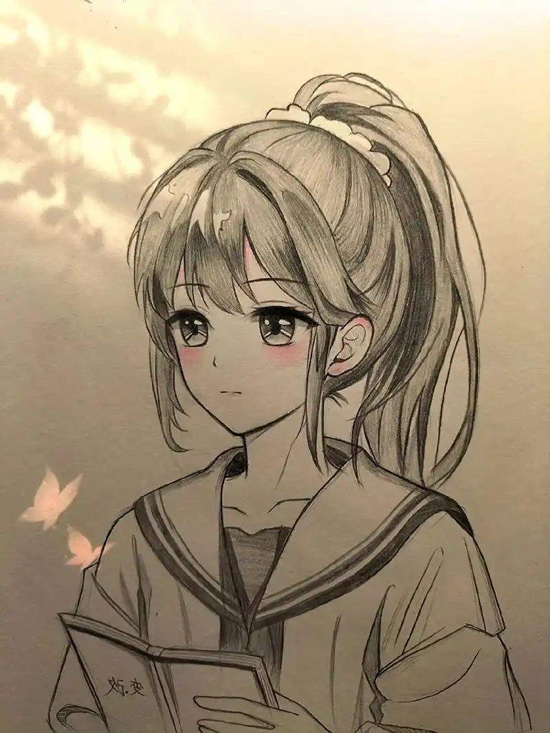 女生绘画过程.#临摹 #绘画过程分享 #动漫手绘 - 抖音