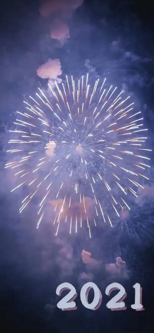 2021跨年夜绚烂烟花,高清图片,手机壁纸