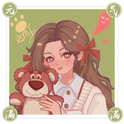 简单手绘 卡通人物 - 鸭风头像打卡