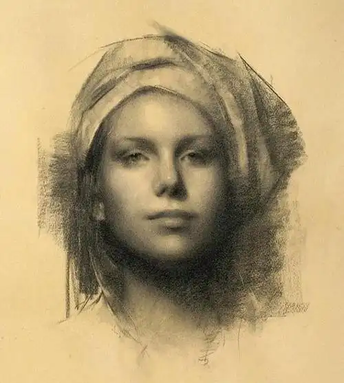 细腻柔美的素描肖像画|美国女画家苏珊·lyon绘画作品|艺术|人物_网易