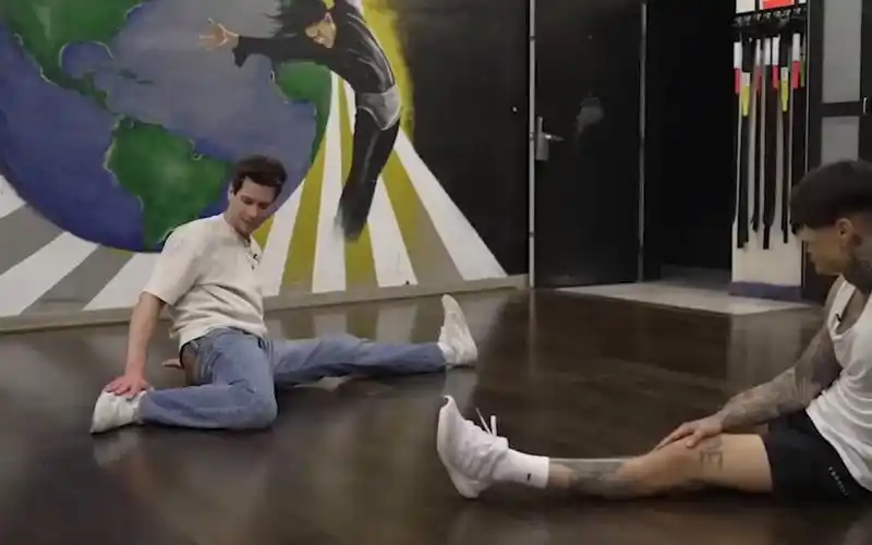 【chris heria】b-boy教我练地板舞∣当街健遇上街舞