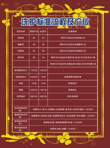 浪漫发国洗护价格表