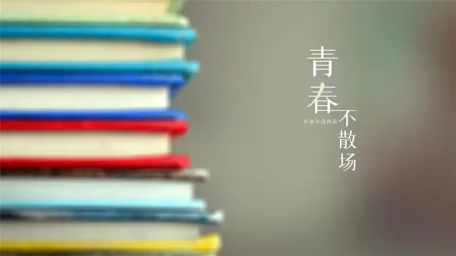 青春不散场毕业文字高清桌面壁纸
