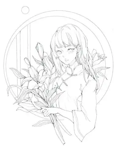 动漫人物线稿临摹素材都是你喜欢的样子