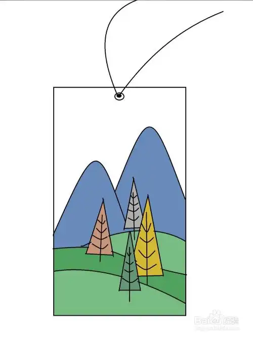 画简单好看书签的步骤