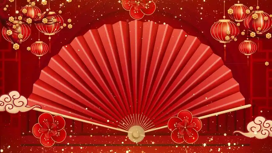 新年晚会企业小品相声演出led动态视频背景素材相声演出背景古典古风