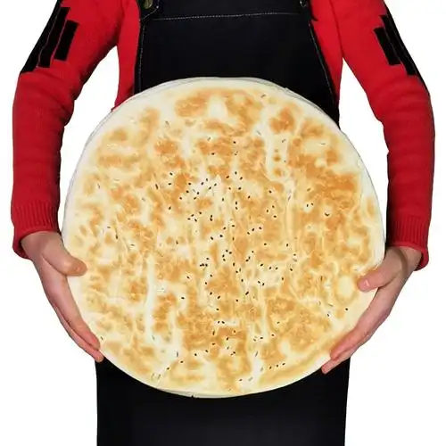 陕西西西安大锅盔白吉饼白馍纯手工馒头早餐商用包点