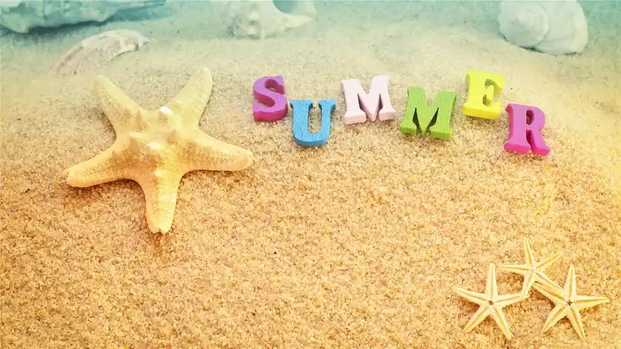 夏日沙滩风格高清桌面壁纸