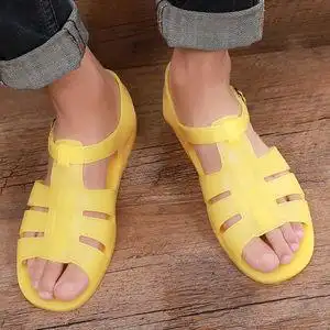 80后童年塑料凉鞋八十年代90后小时候的怀旧经典复古防滑老式男款