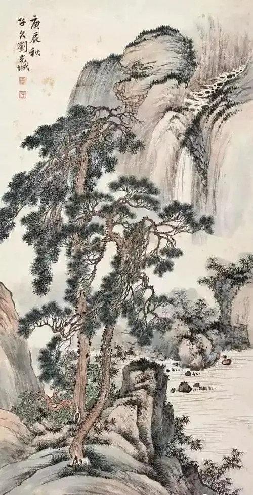 近代国画大师刘子久精品山水画作品欣赏