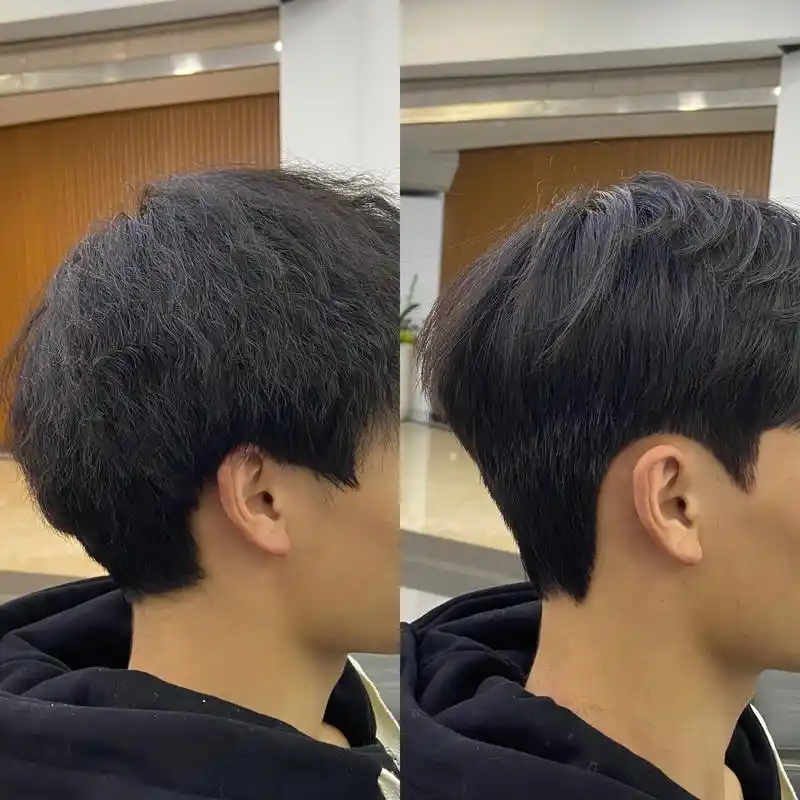 服帖烫.男孩子头发这样做不是干净清爽多了嘛#服帖烫 #男生发 - 抖音