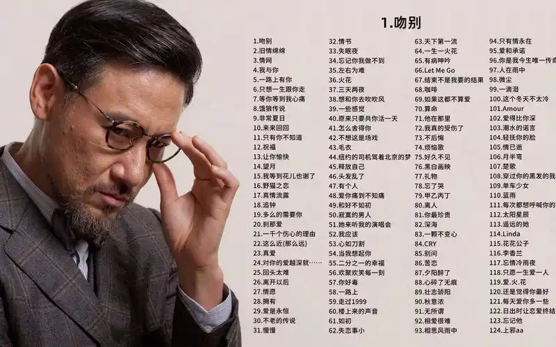 珍藏版歌神张学友124首经典歌曲合集,每首都很经典,收藏起来挑自己