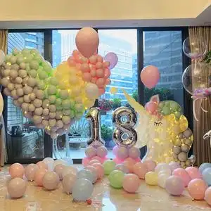 广州佛山同城气球布置ktv酒店卧室生日场景男女友求婚上门装饰