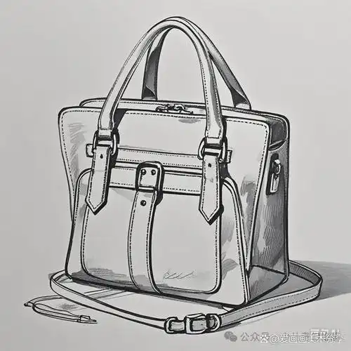 包包的结构也是线描的重要表现内容