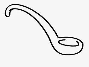 汤勺简笔画勺子简笔画