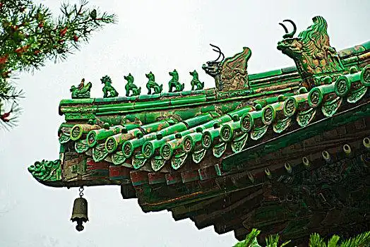 陕西西安老,楼梯,写字楼,汉堡市,德国,欧洲琉璃瓦琉璃瓦从故宫远眺