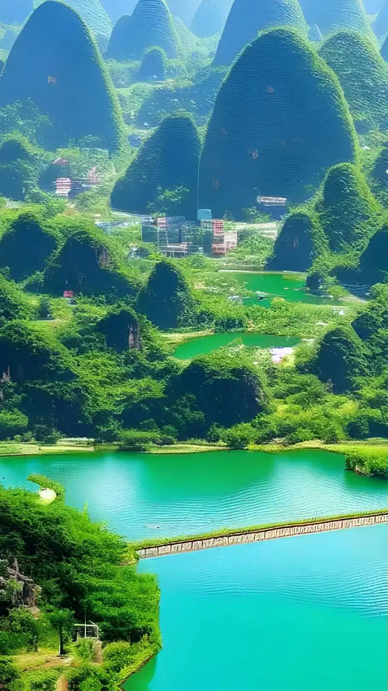 山水图.#手机壁纸 #治愈系风景 #图文伙伴计划 #带你看风 - 抖音