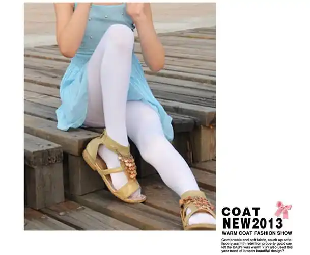 儿童舞蹈袜女童白色连裤袜练功丝袜宝宝连体袜女孩袜子打底连袜裤