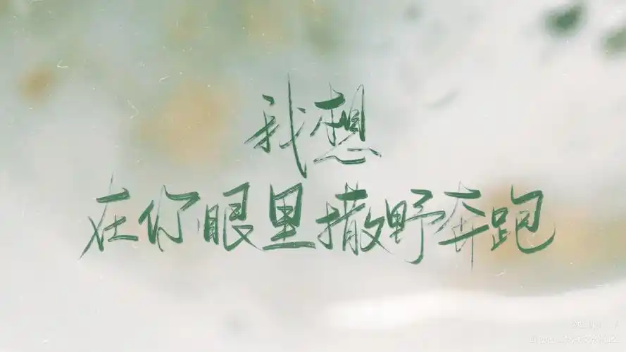 我想._撒野飞丞顾飞蒋丞我要上首推字体设计见字如晤板写绘画作品