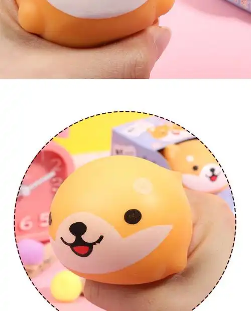 网红抖音解压神器柴犬捏捏乐发泄球减压玩具手捏假包子大萌团子仿真
