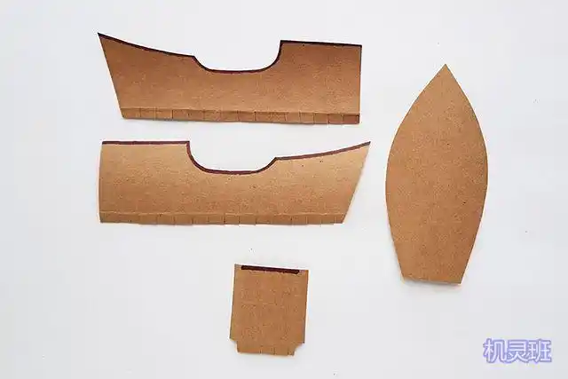 简单手工制作纸船剪一剪贴一贴就能完成的海盗船步骤图解