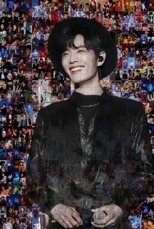 肖战拼图10001314片木质明星马赛克情人节礼物益智玩具周边定制