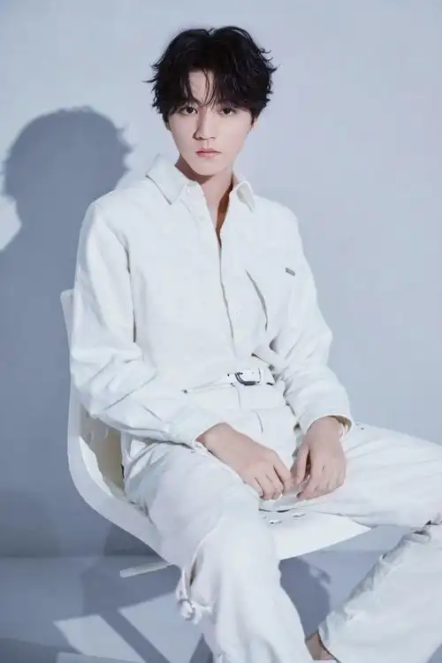 王俊凯白色工装帅气写真图片