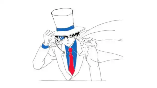 怪盗基德简笔画