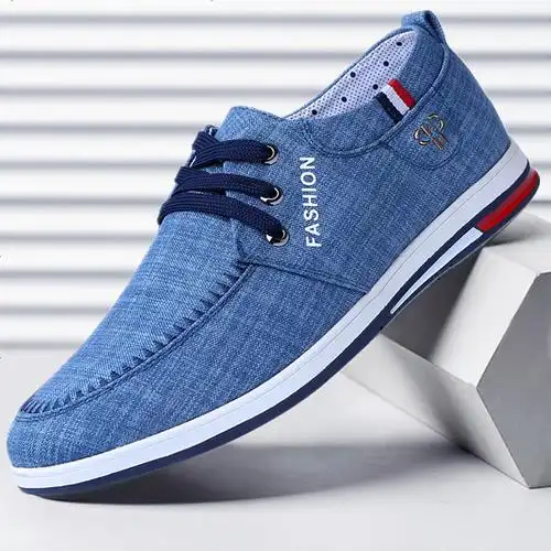 春夏季男士布鞋男青年防臭透气休闲鞋韩版百搭一脚蹬懒人帆布鞋男