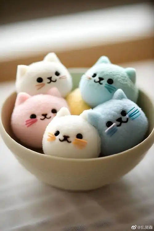 猫猫头汤圆#正月十五闹元宵,你看我可不可爱,元宵节猫猫汤圆