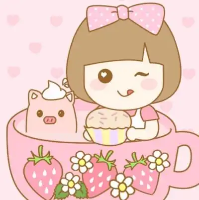 简单 清新 可爱 手绘 卡通 动漫 二次元 萌系 清新 女孩 小头像