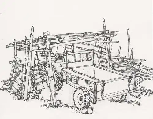 风景速写手绘临摹素材