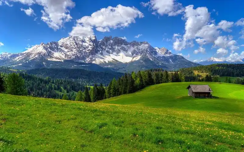 绿色养眼草原风光,高清壁纸,风景图片-回车桌面