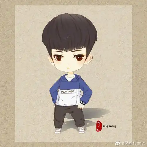 每日一伦 漫画邓伦角色