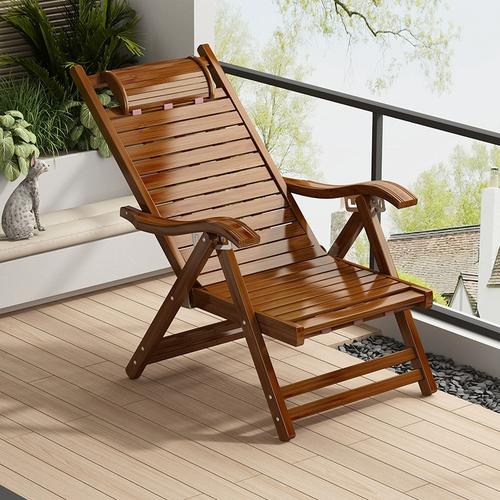 躺椅午休办公室折叠椅老人摇椅阳台家用凉椅休闲靠椅躺坐两用椅子