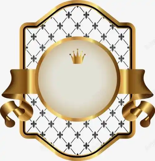 金色欧式花纹大气边框