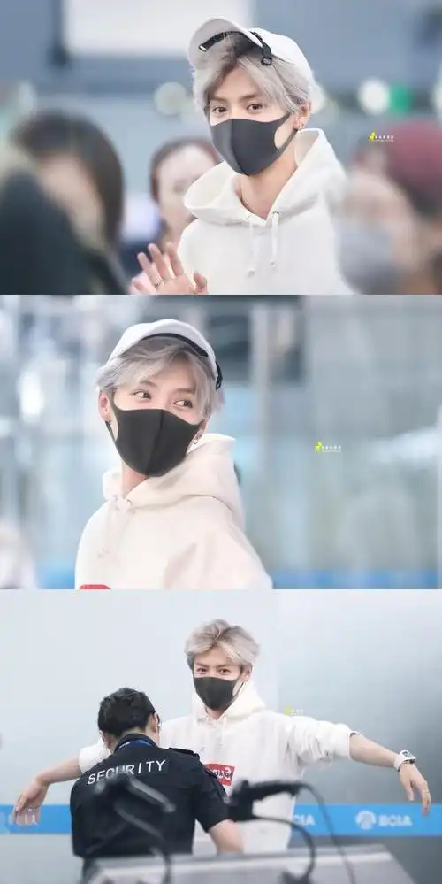 200302鹿晗戴口罩的都阻挡不了的神颜有些人天生要光芒万丈