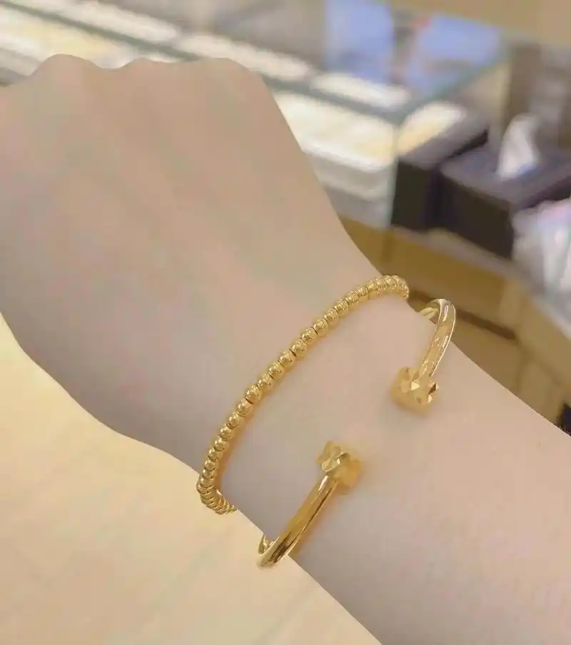 足金叠戴手链手镯,丰富多样 - 抖音