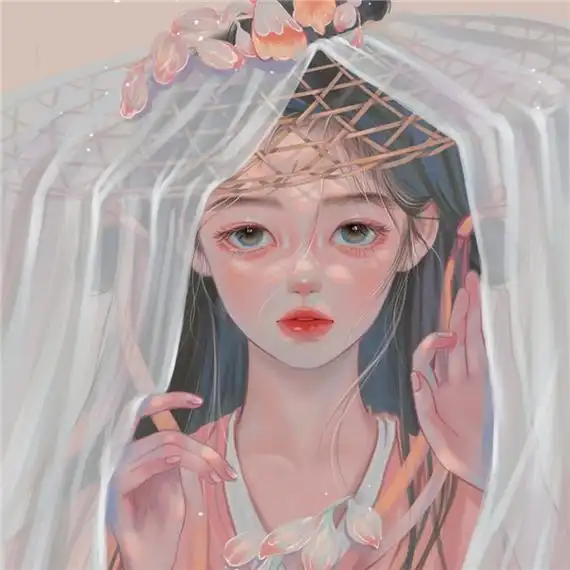 高清好看的仙气飘飘古风女生头像手绘图片_女生动漫头像_头像屋