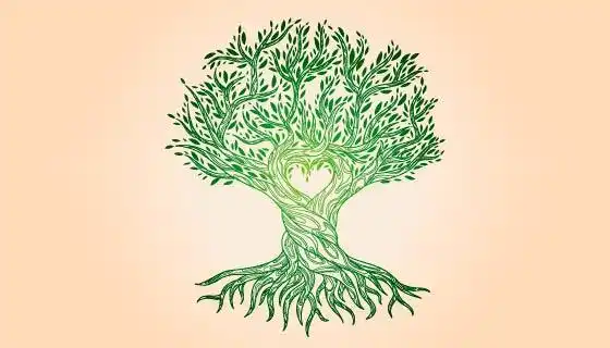 手绘风格生命之树矢量素材(ai/eps/png)