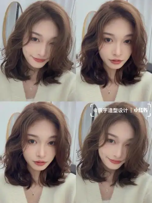 中发女生 春夏季节一定要尝试的烫发78简约温柔显气质 减龄瘦脸显