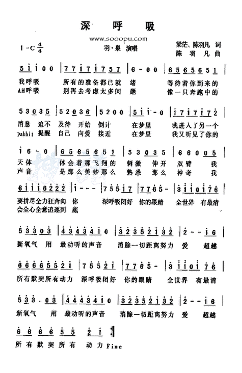 羽泉组合的《深呼吸》歌曲背后的故事