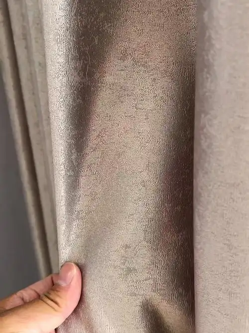 灰咖色高精密窗帘