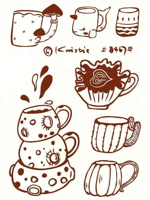 day3小物件线稿练习8467